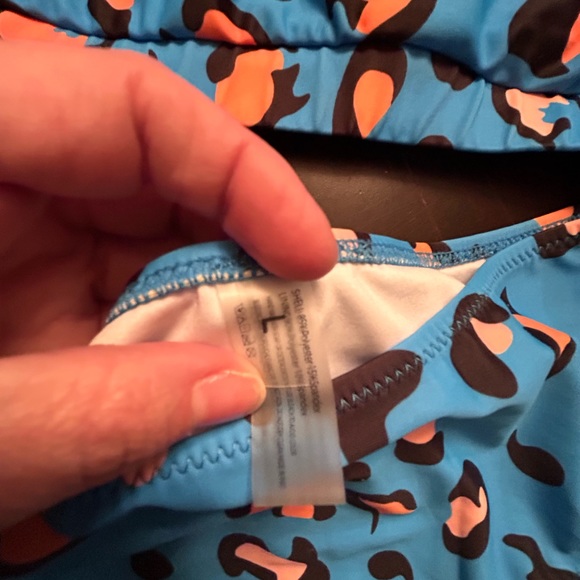 Women's Leopard Print Swimsuits High Waisted Bikini Set 2 Piece Bathing Suits - Picture 4 of 6